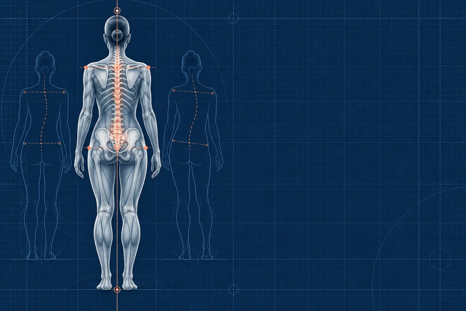 Techniczna ilustracja analizy postawy ciała